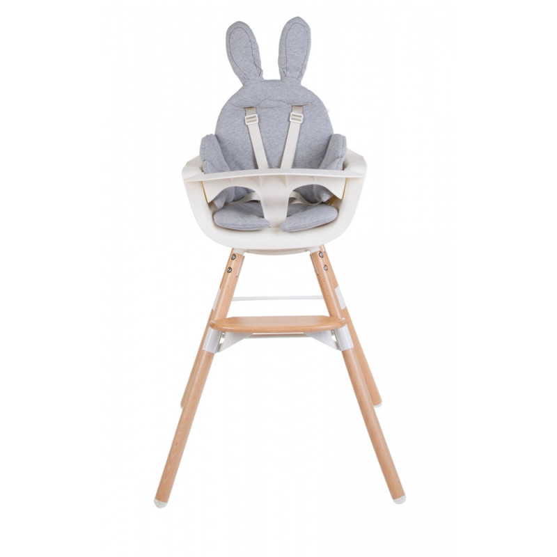 Подушка універсальна до стільця для годування Childhome rabit/grey