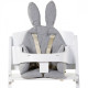 Подушка універсальна до стільця для годування Childhome rabit/grey