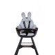 Подушка універсальна до стільця для годування Childhome rabit/grey