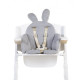 Подушка універсальна до стільця для годування Childhome rabit/grey