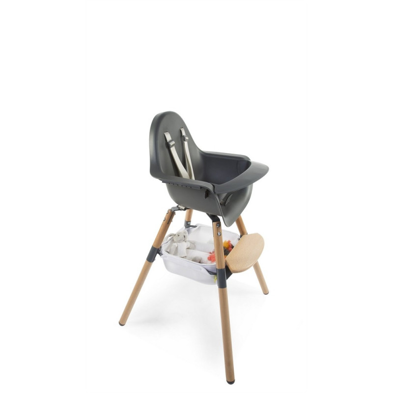 Корзина для речей до стільця для годування Childhome Evolu white