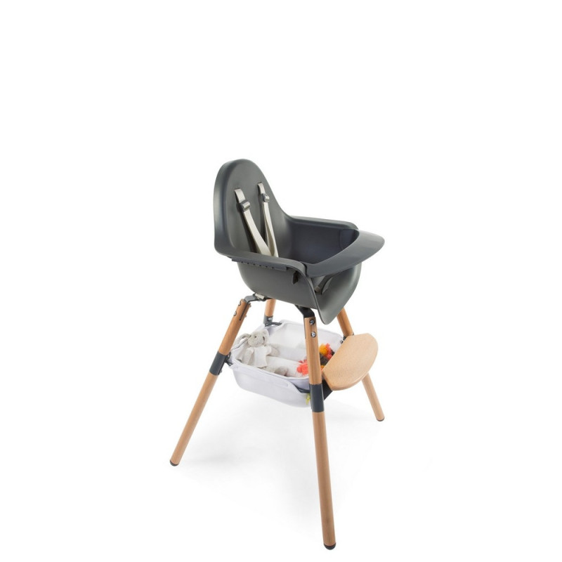 Корзина для речей до стільця для годування Childhome Evolu white