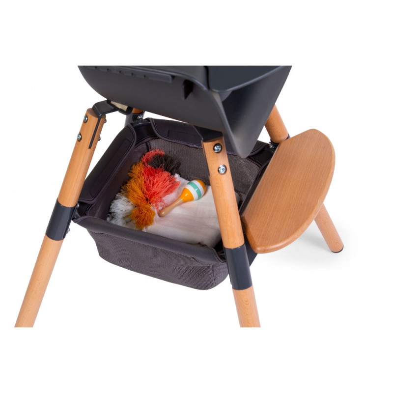 Корзина для речей до стільця для годування Childhome Evolu anthracite