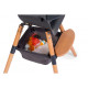 Корзина для речей до стільця для годування Childhome Evolu anthracite