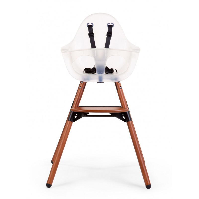 Стілець для годування Childhome Evolu 2 з бампером nut/frosted