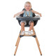 Стілець для годування Childhome Evolu 2 з бампером natural/anthracite