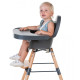 Стілець для годування Childhome Evolu 2 з бампером natural/anthracite