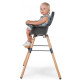 Стілець для годування Childhome Evolu 2 з бампером natural/anthracite