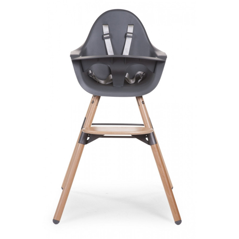 Стілець для годування Childhome Evolu 2 з бампером natural/anthracite
