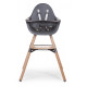 Стілець для годування Childhome Evolu 2 з бампером natural/anthracite
