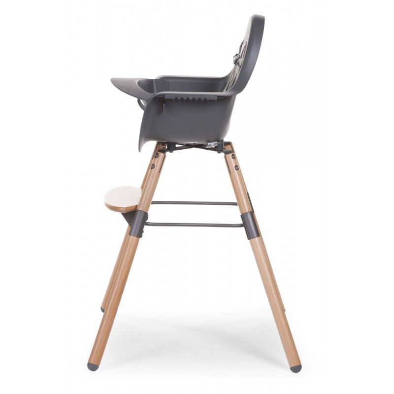 Стілець для годування Childhome Evolu 2 з бампером natural/anthracite