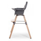 Стілець для годування Childhome Evolu 2 з бампером natural/anthracite