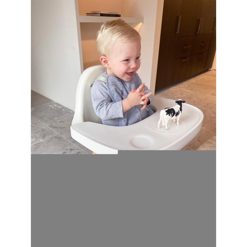 Стілець для годування Childhome Evolu 2 з бампером natural/white