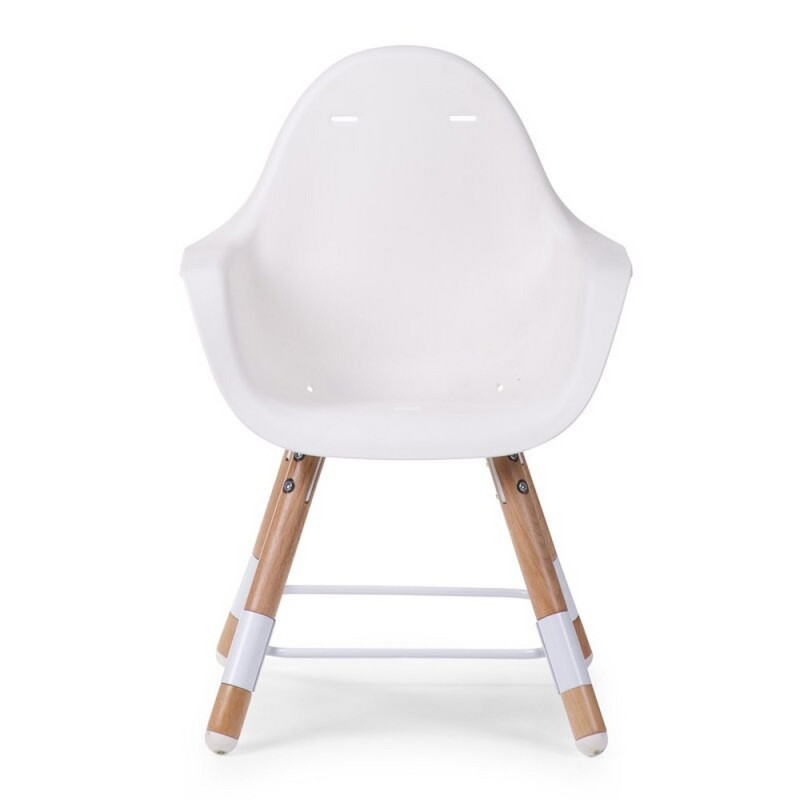 Стілець для годування Childhome Evolu 2 з бампером natural/white