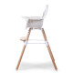 Стілець для годування Childhome Evolu 2 з бампером natural/white