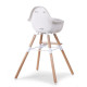 Стілець для годування Childhome Evolu 2 з бампером natural/white