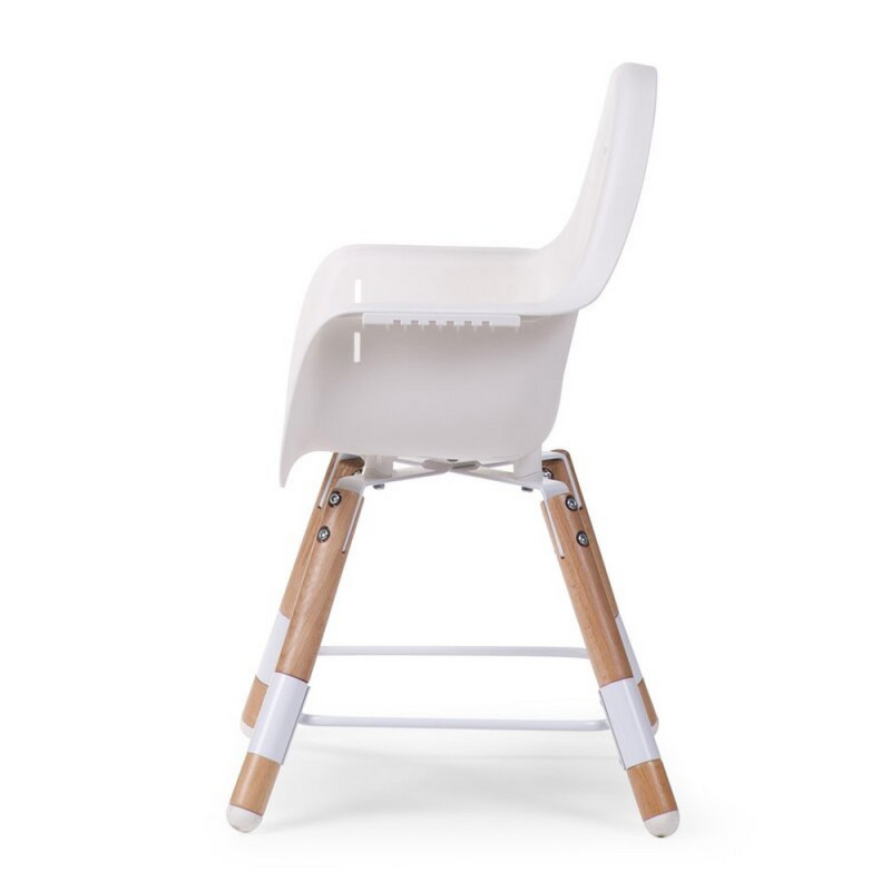 Стілець для годування Childhome Evolu 2 з бампером natural/white