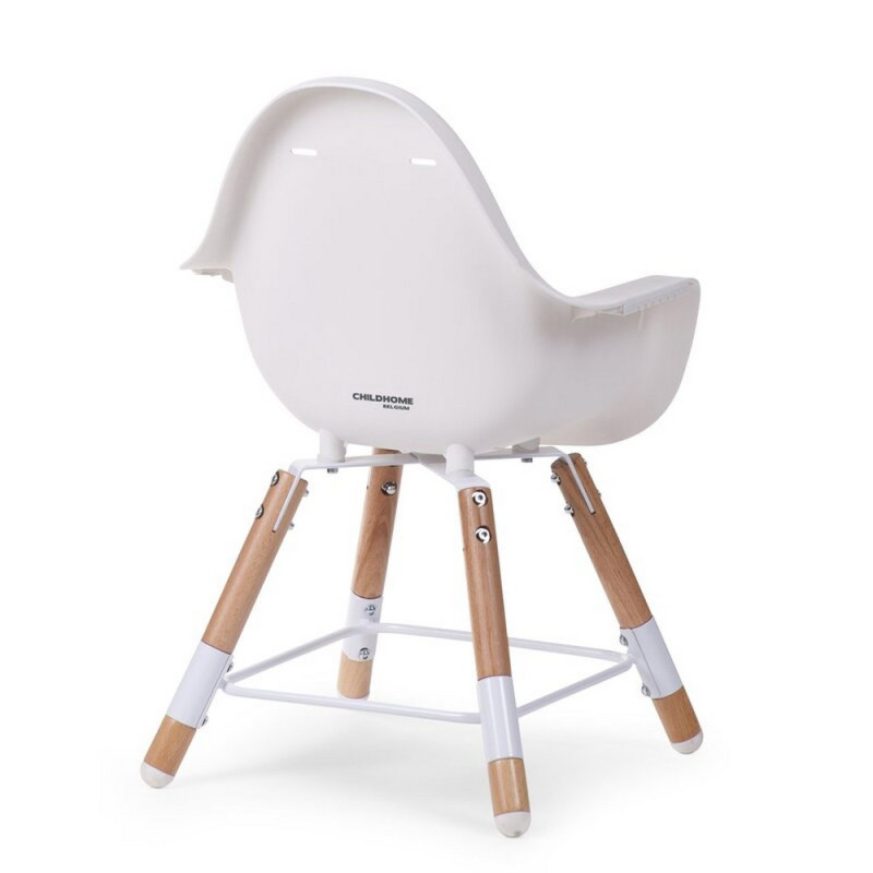 Стілець для годування Childhome Evolu 2 з бампером natural/white