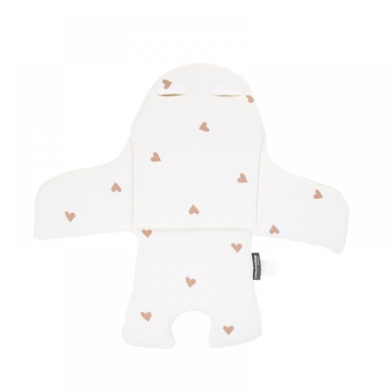 Подушка до стільця для годування Childhome Evolu hearts