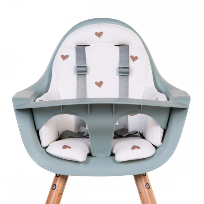 Подушка до стільця для годування Childhome Evolu hearts