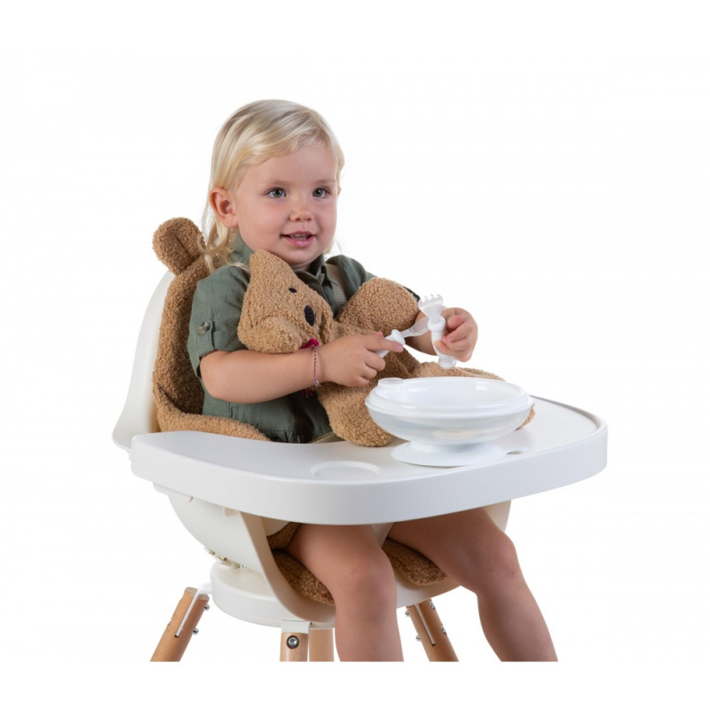 Подушка до стільця для годування Childhome Evolu teddy/beige
