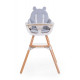 Подушка до стільця для годування Childhome Evolu водонепроникна grey