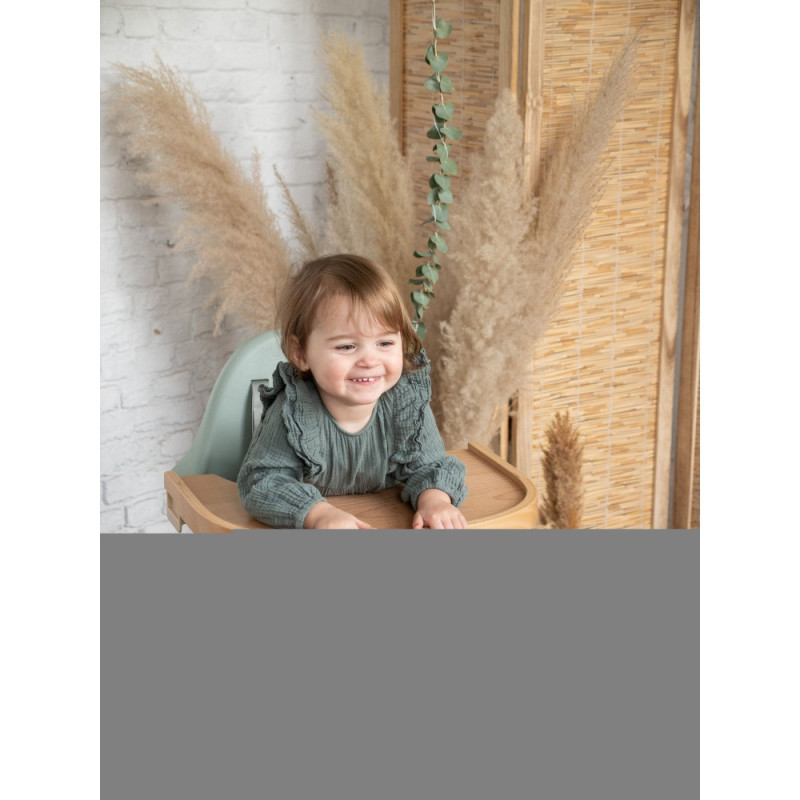 Столик до стільця для годування Childhome Evolu natural/wood