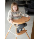 Столик до стільця для годування Childhome Evolu natural/wood