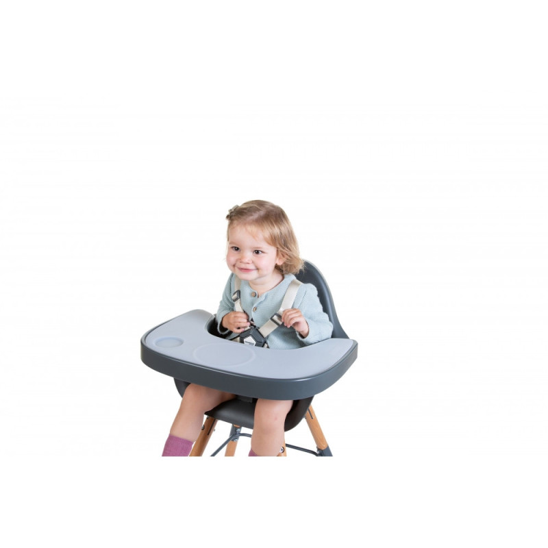 Столик до стільця для годування Childhome Evolu anthracite
