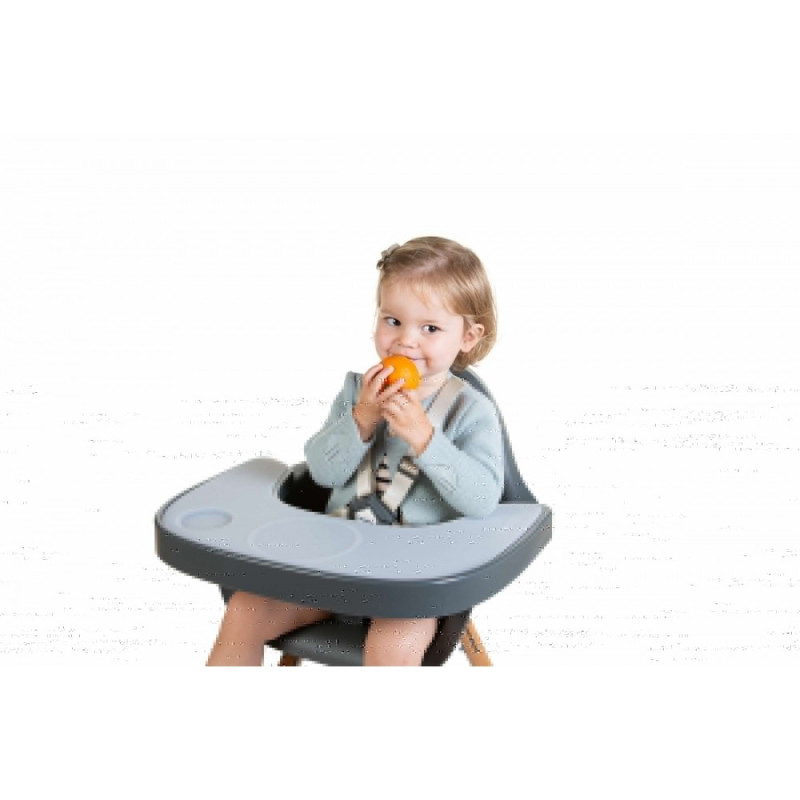 Столик до стільця для годування Childhome Evolu anthracite