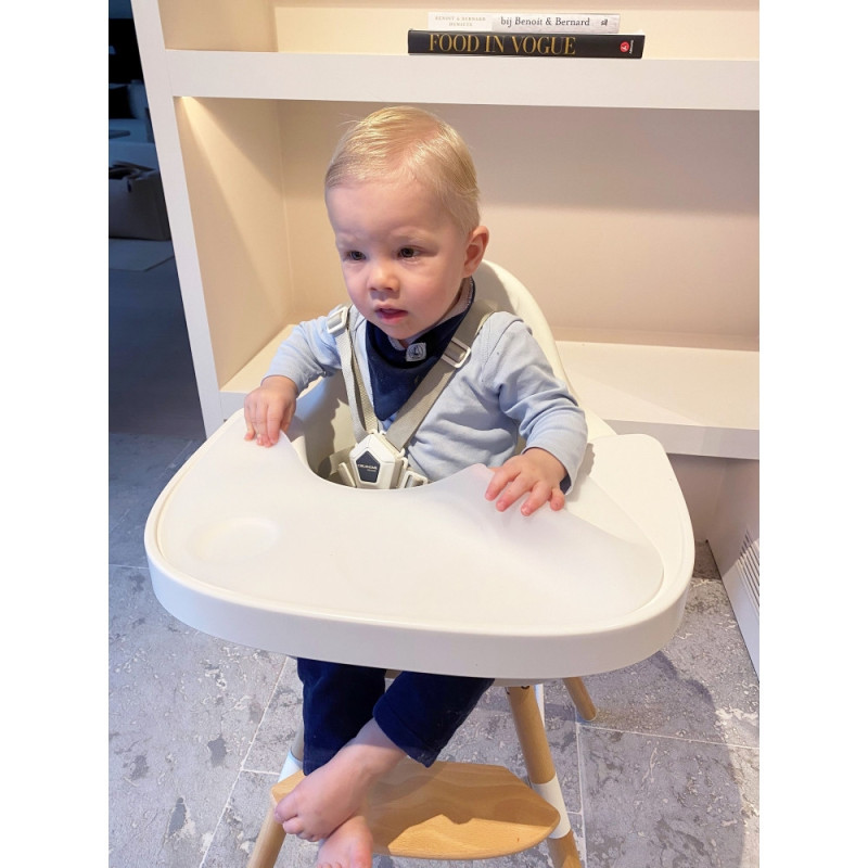 Столик до стільця для годування Childhome Evolu white