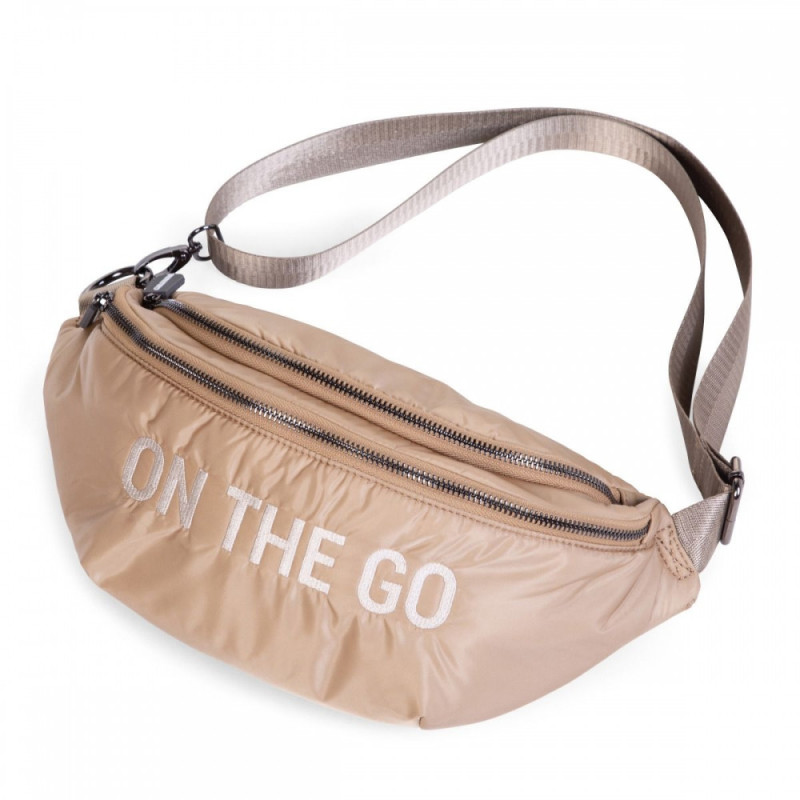 Сумка через плече Childhome Banana bag puffered beige