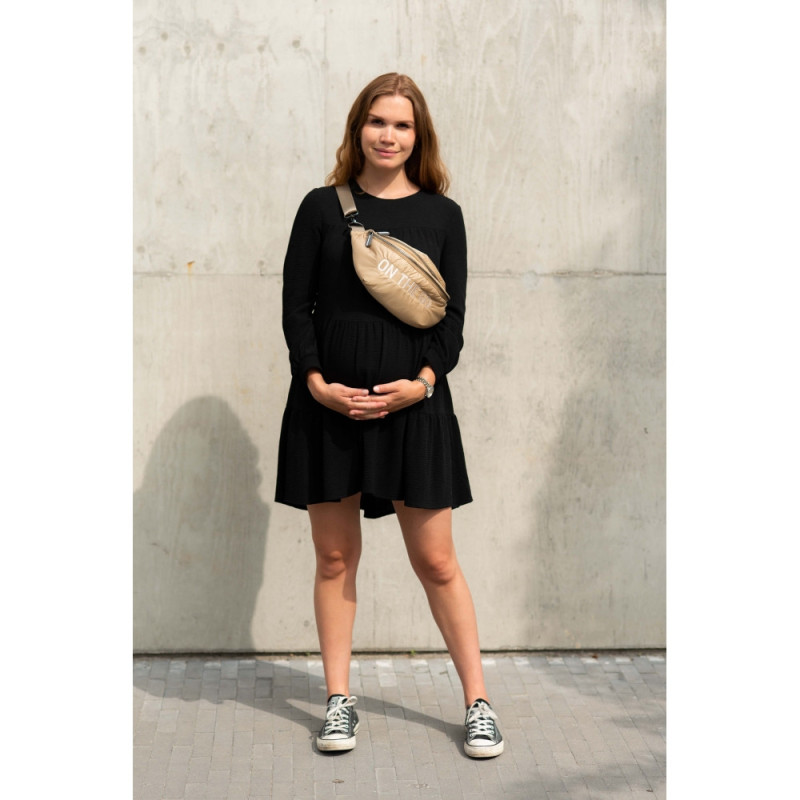 Сумка через плече Childhome Banana bag puffered beige