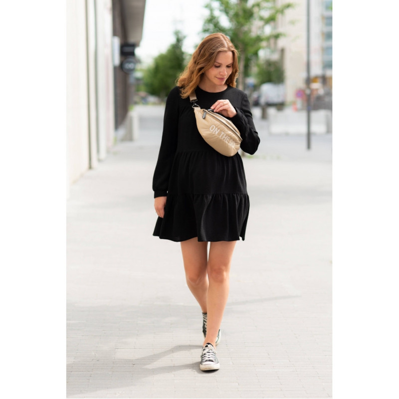 Сумка через плече Childhome Banana bag puffered beige