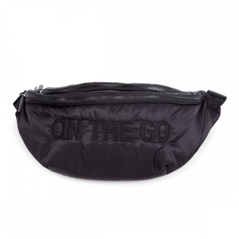 Сумка через плече Childhome Banana bag puffered black
