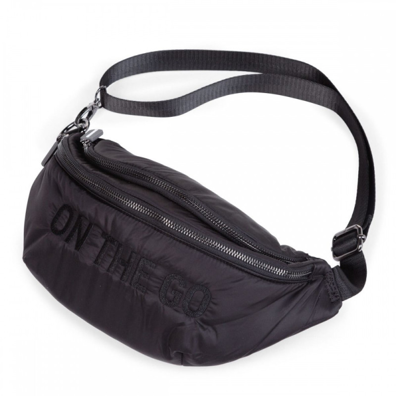 Сумка через плече Childhome Banana bag puffered black