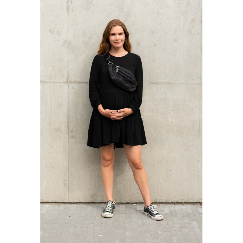 Сумка через плече Childhome Banana bag puffered black