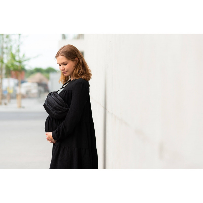 Сумка через плече Childhome Banana bag puffered black