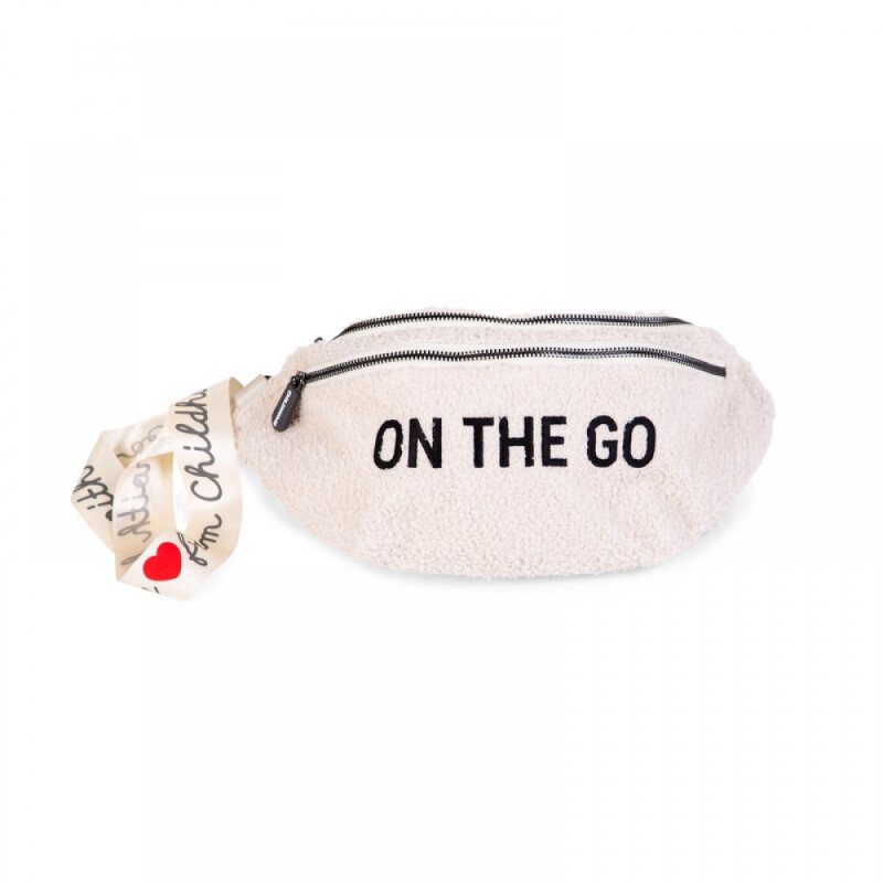 Сумка через плече Childhome Banana bag teddy white