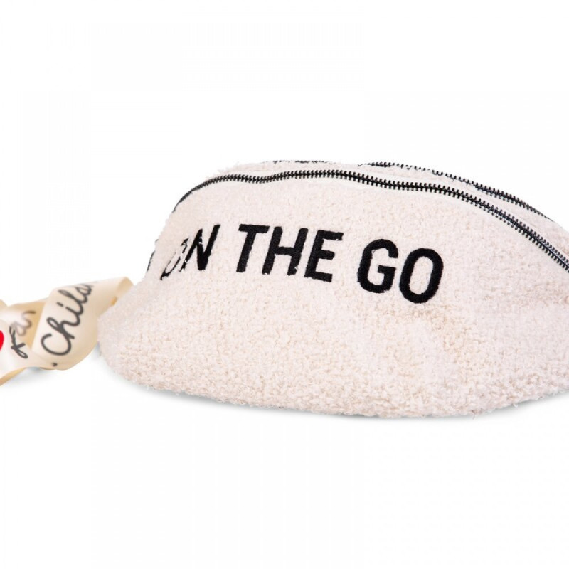 Сумка через плече Childhome Banana bag teddy white