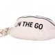 Сумка через плече Childhome Banana bag teddy white
