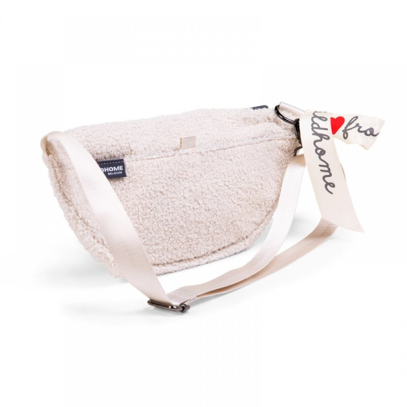 Сумка через плече Childhome Banana bag teddy white