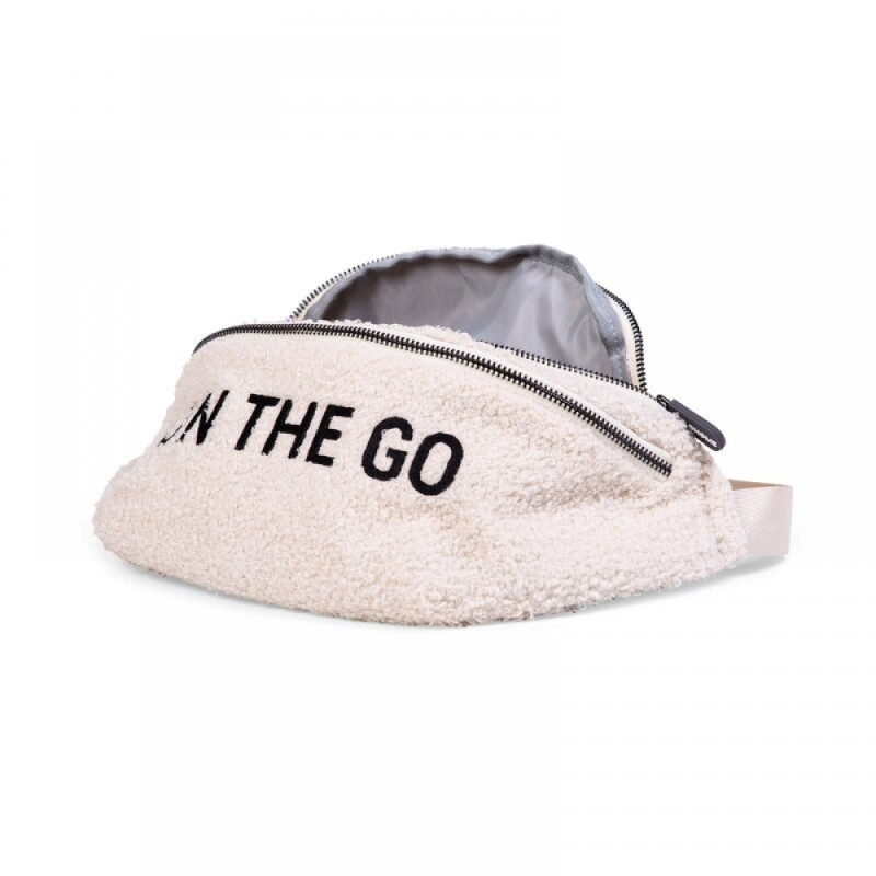 Сумка через плече Childhome Banana bag teddy white