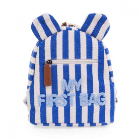 Рюкзак дитячий Childhome My first bag stripes electric blue
