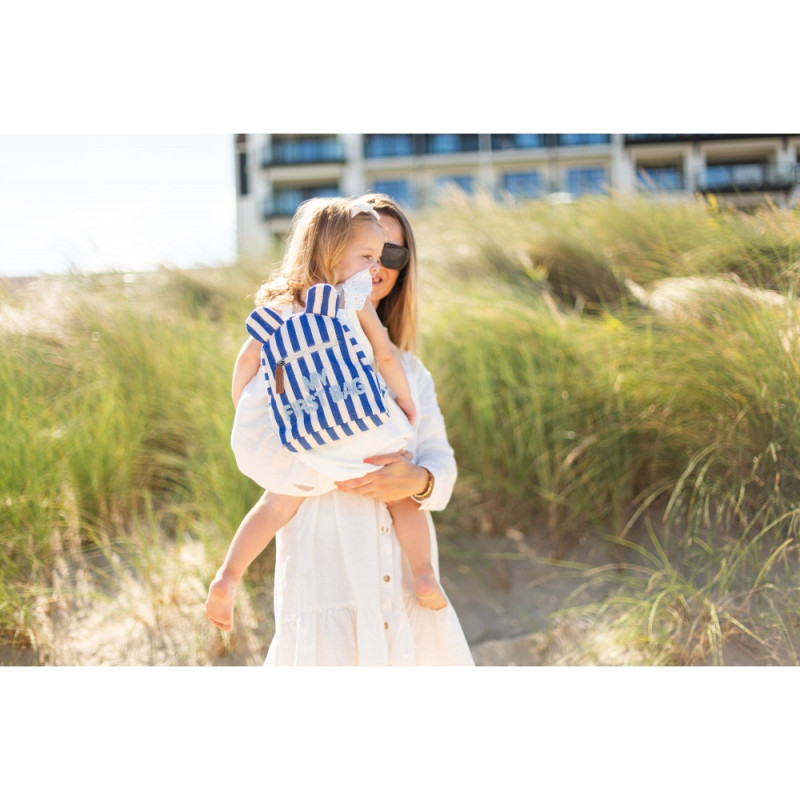 Рюкзак дитячий Childhome My first bag stripes electric blue
