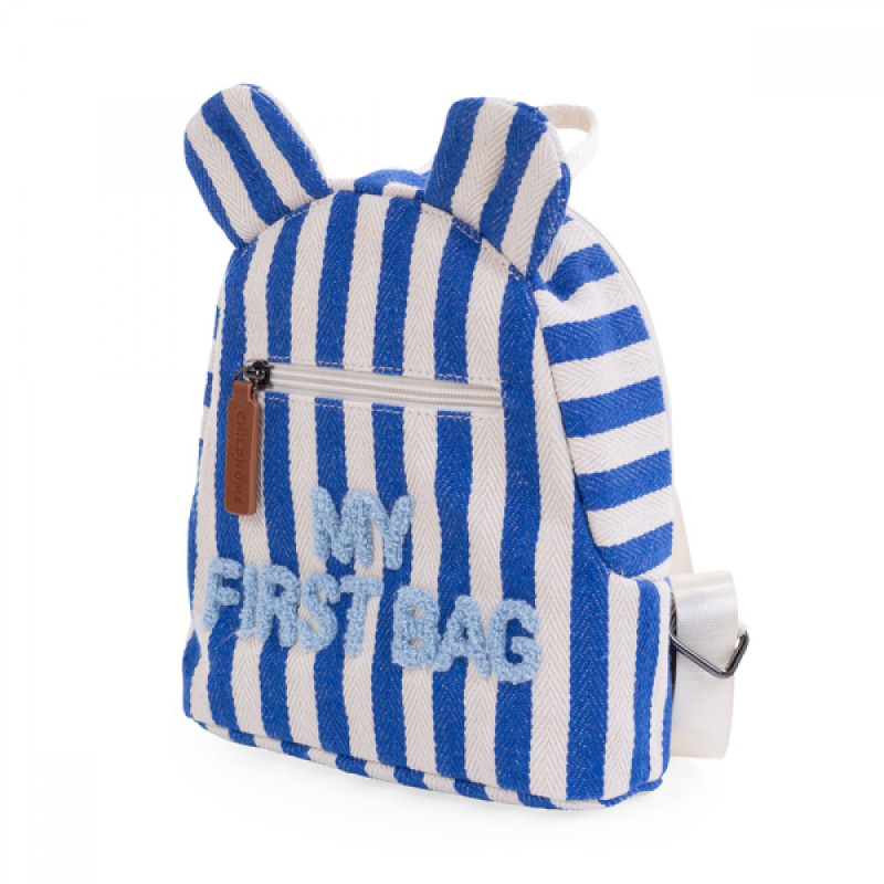 Рюкзак дитячий Childhome My first bag stripes electric blue