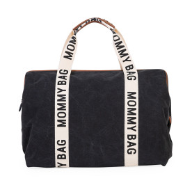 Сумка Childhome Mommy bag Signature canvas black