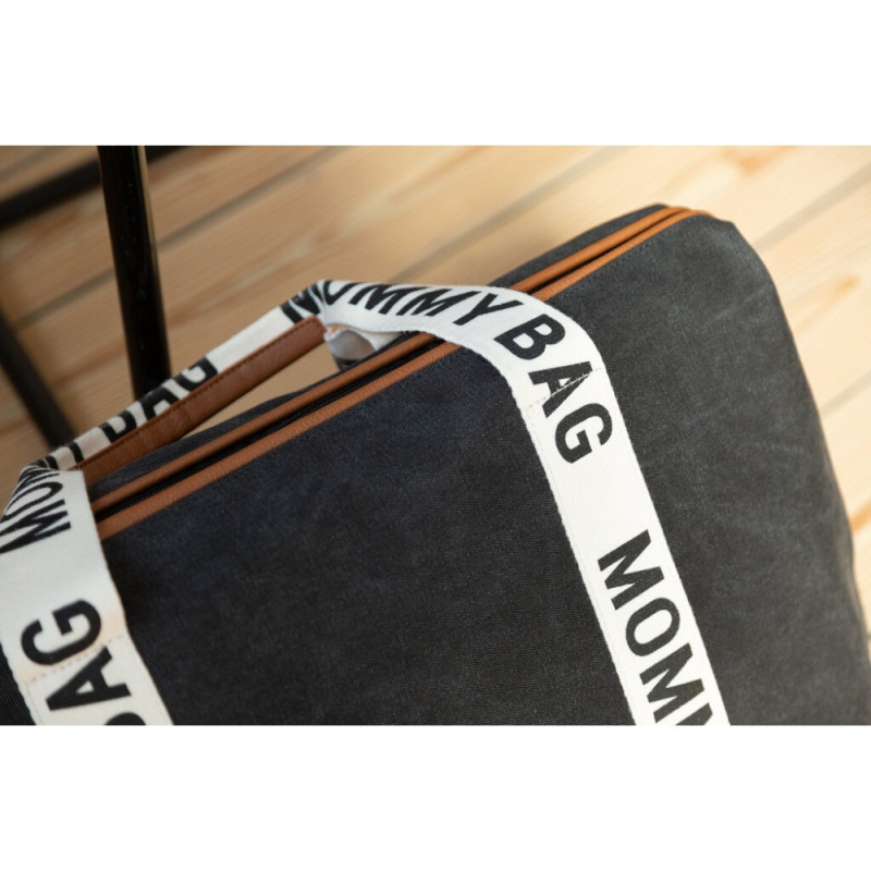 Сумка Childhome Mommy bag Signature canvas black