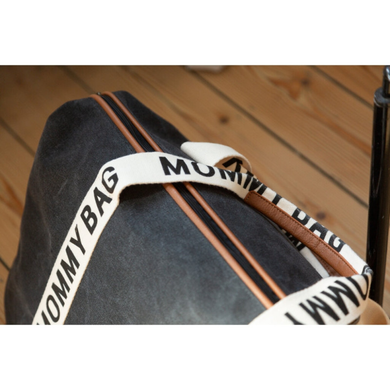 Сумка Childhome Mommy bag Signature canvas black