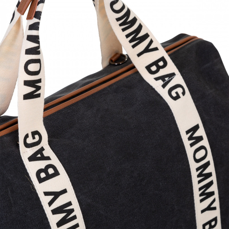 Сумка Childhome Mommy bag Signature canvas black